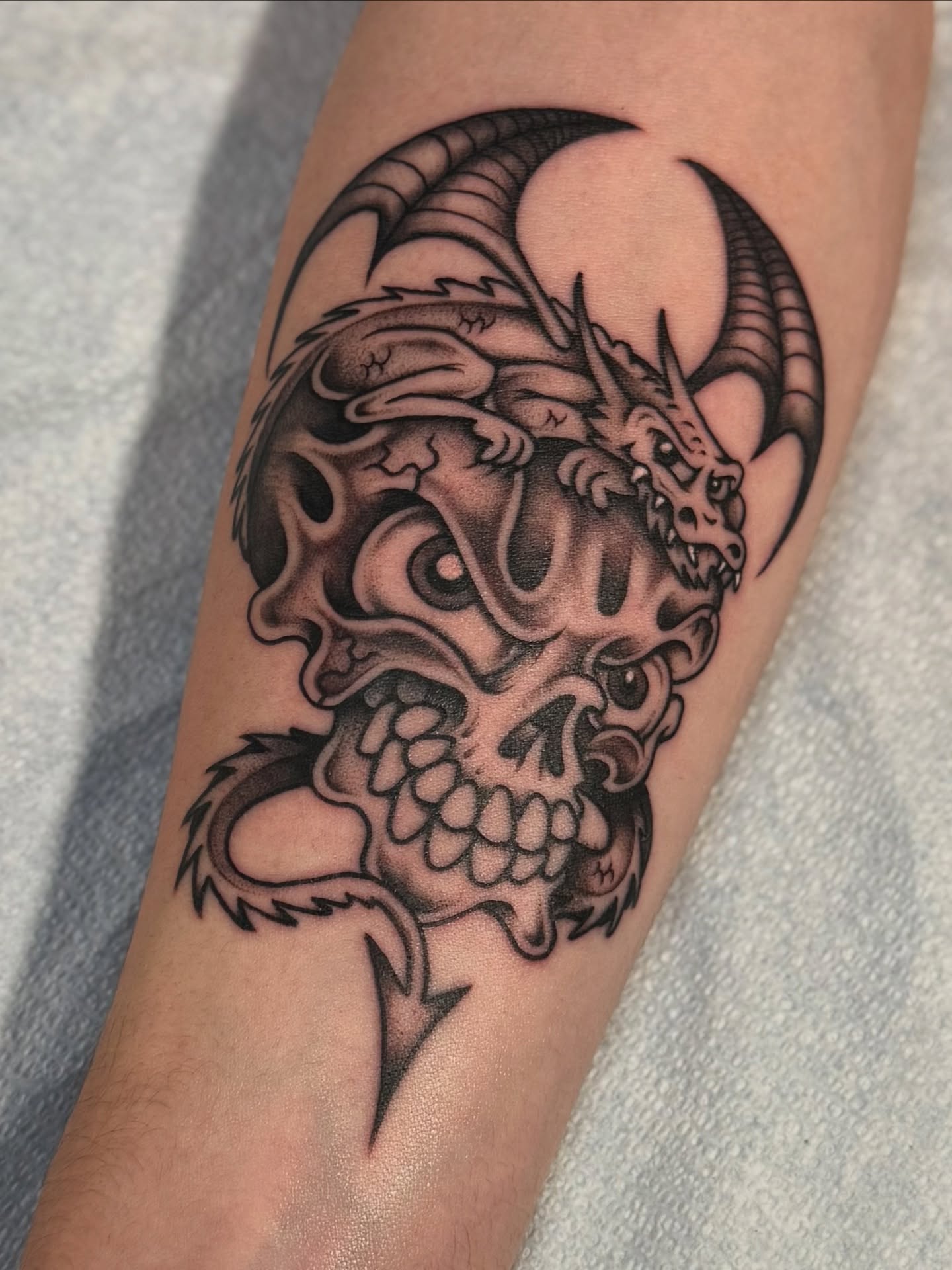 Tattoo by @lilcenzo — black_and_grey, realism