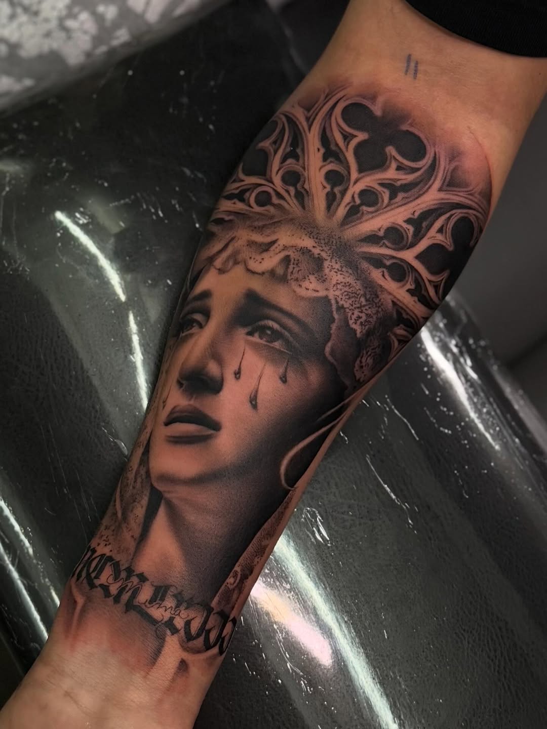 Tattoo by @meretattoos — realism, black_and_grey