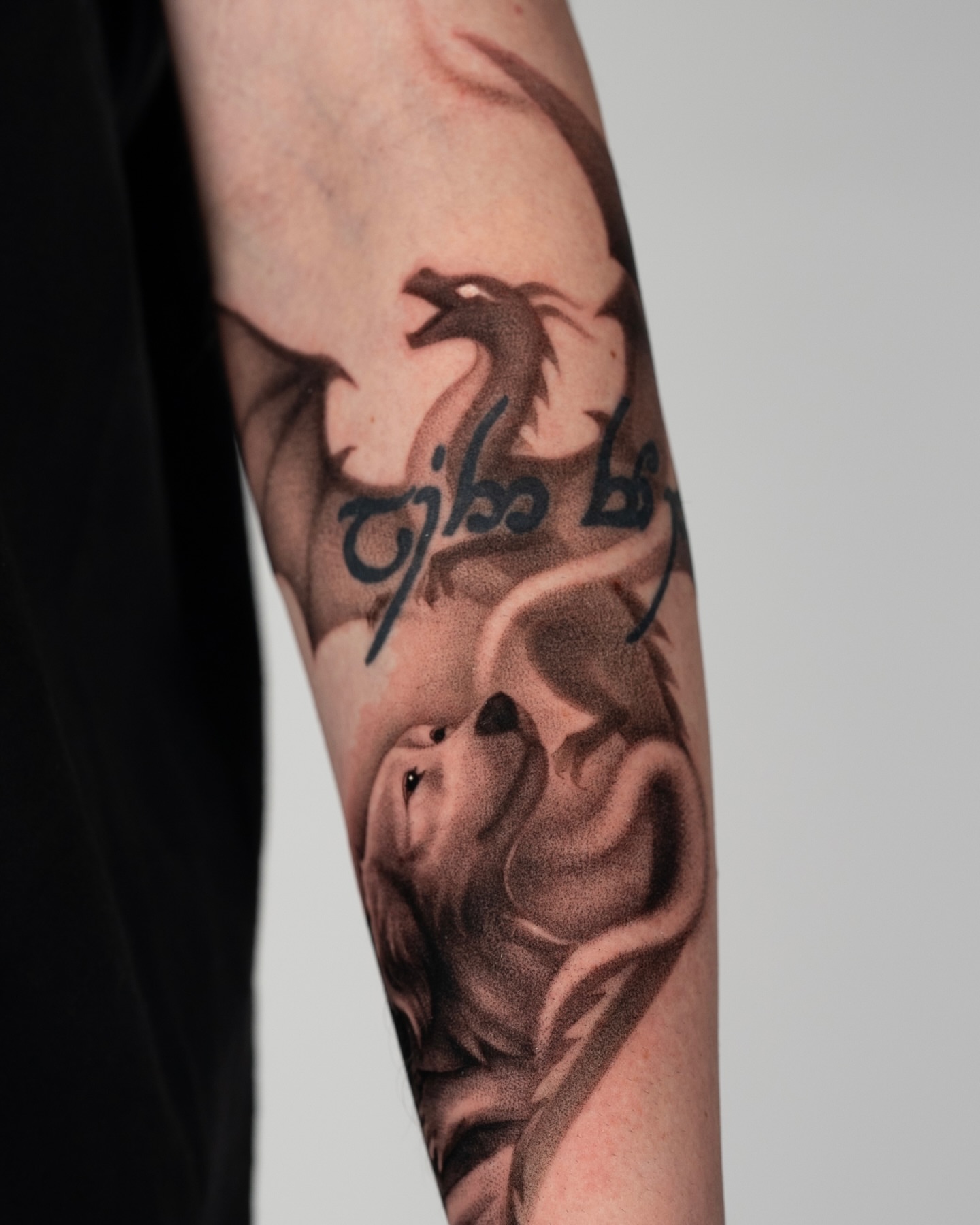 Tattoo by @toki.tattoos — black_and_grey
