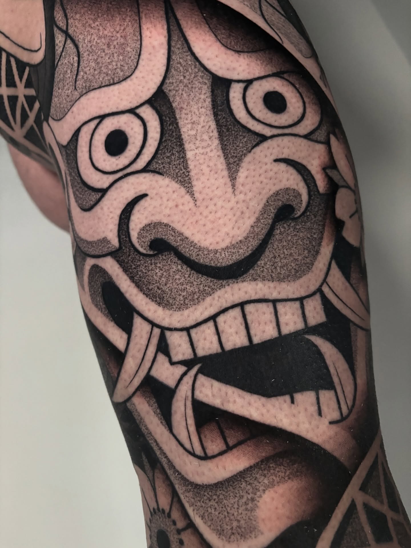 Tattoo by @mitchin.tattoos — black_and_grey