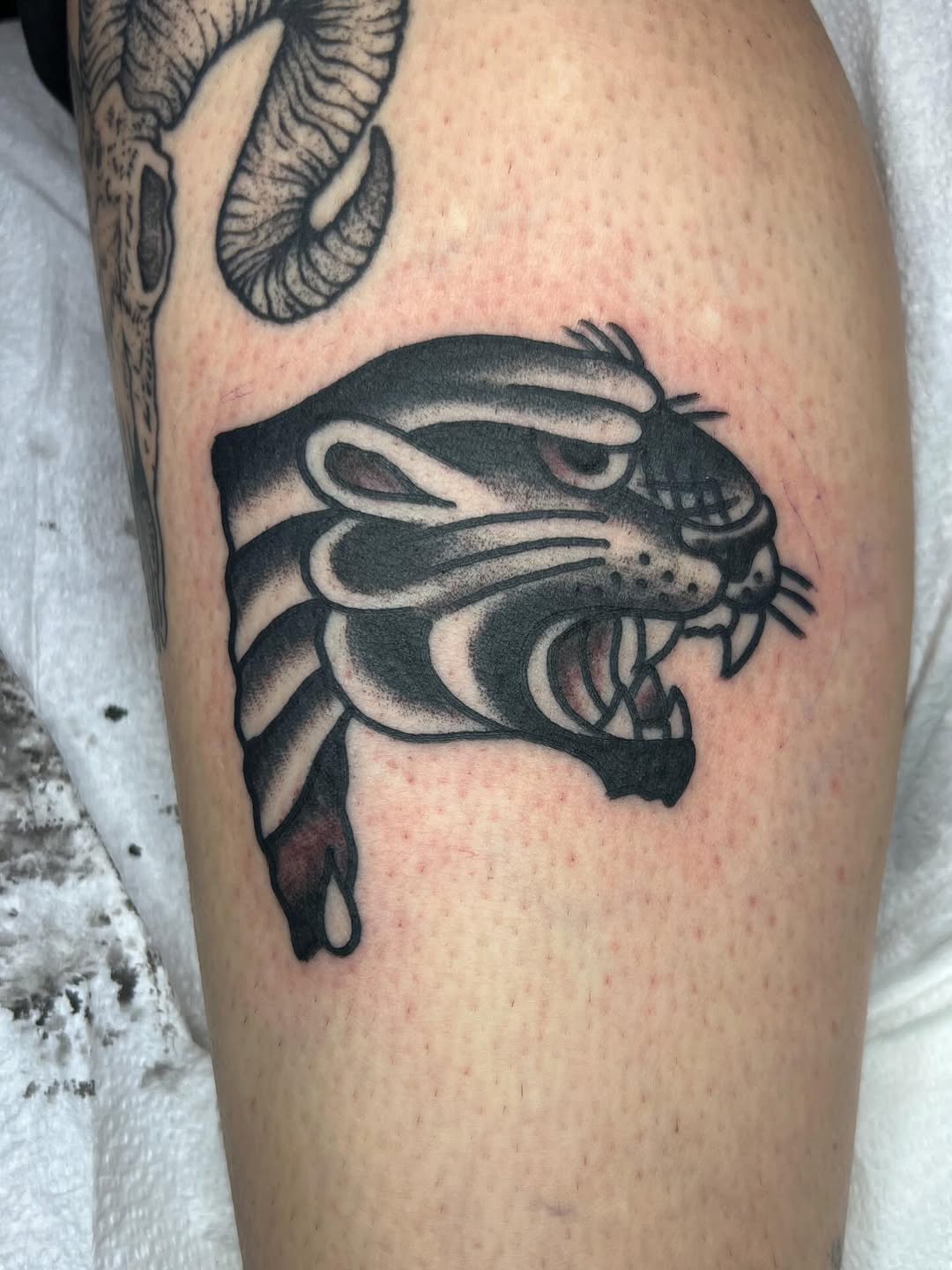 Tattoo by @phileverhard — american_traditional, black_and_grey