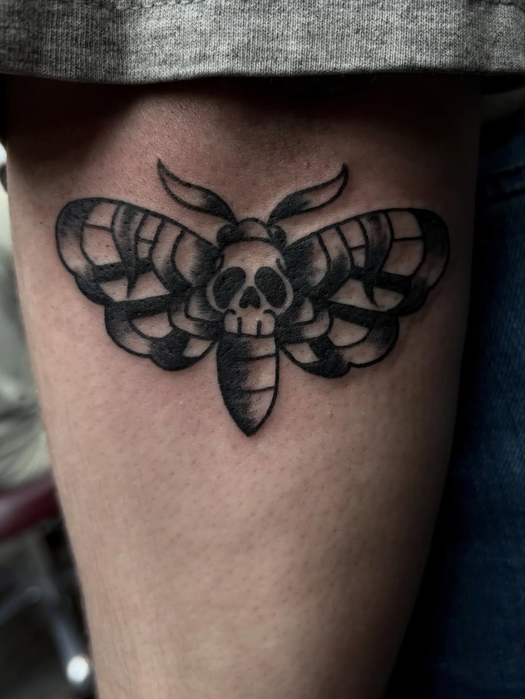 Tattoo by @gloomberrytattoos โ american_traditional, black_and_grey