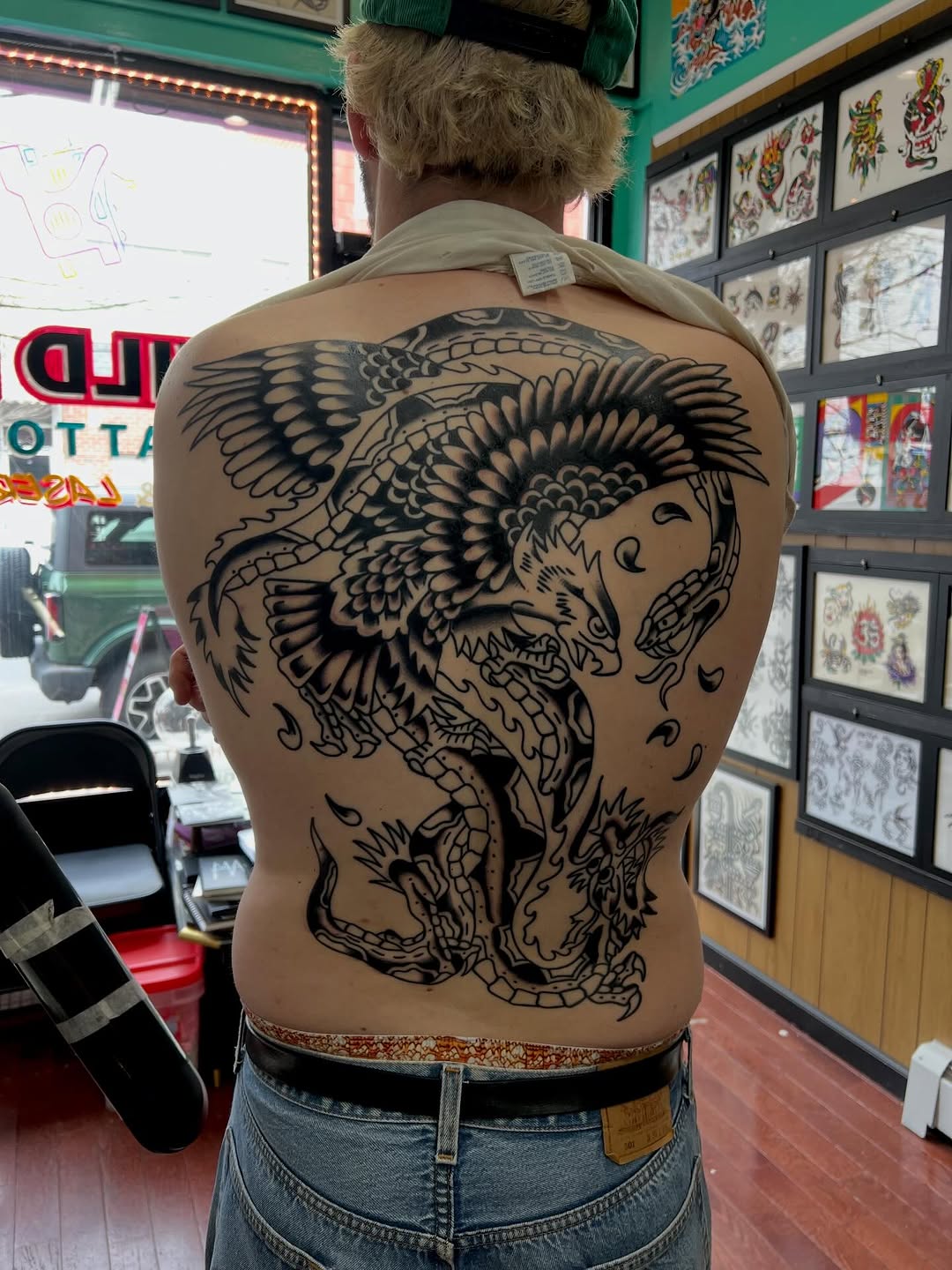 Tattoo by @bones_tattooer — american_traditional, blackwork