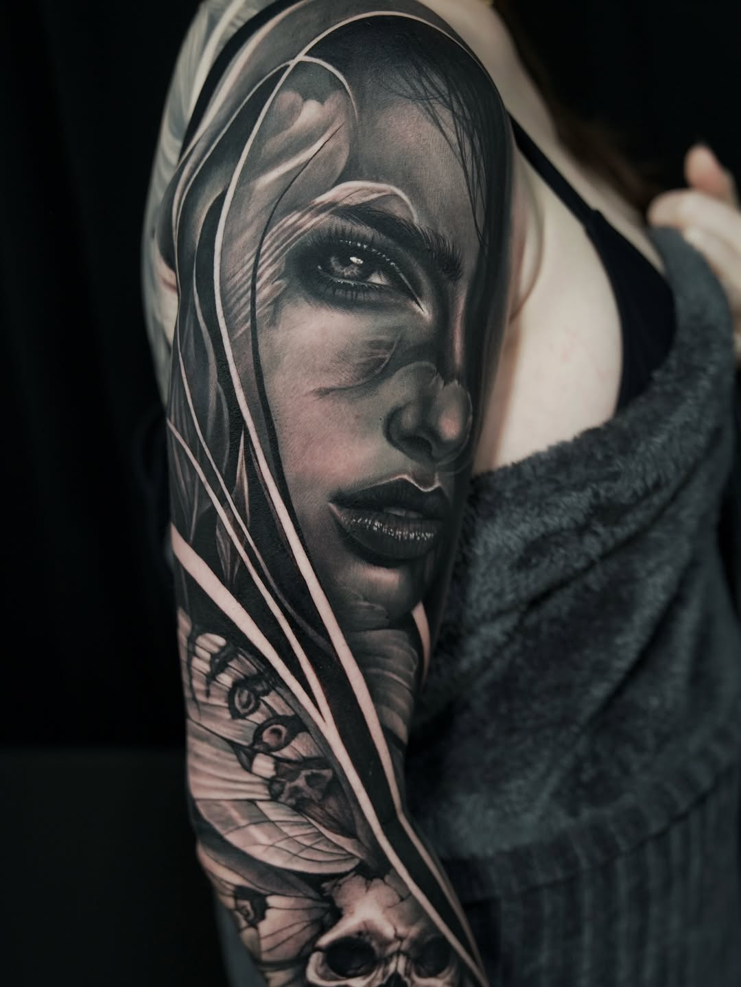 Tattoo by @inkedbydaniela — realism, black_and_grey
