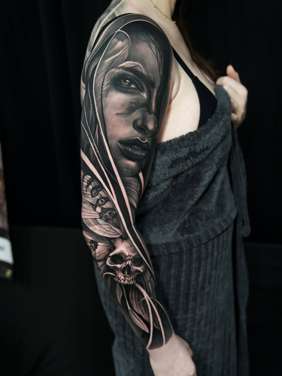 Tattoo by @inkedbydaniela — realism, black_and_grey