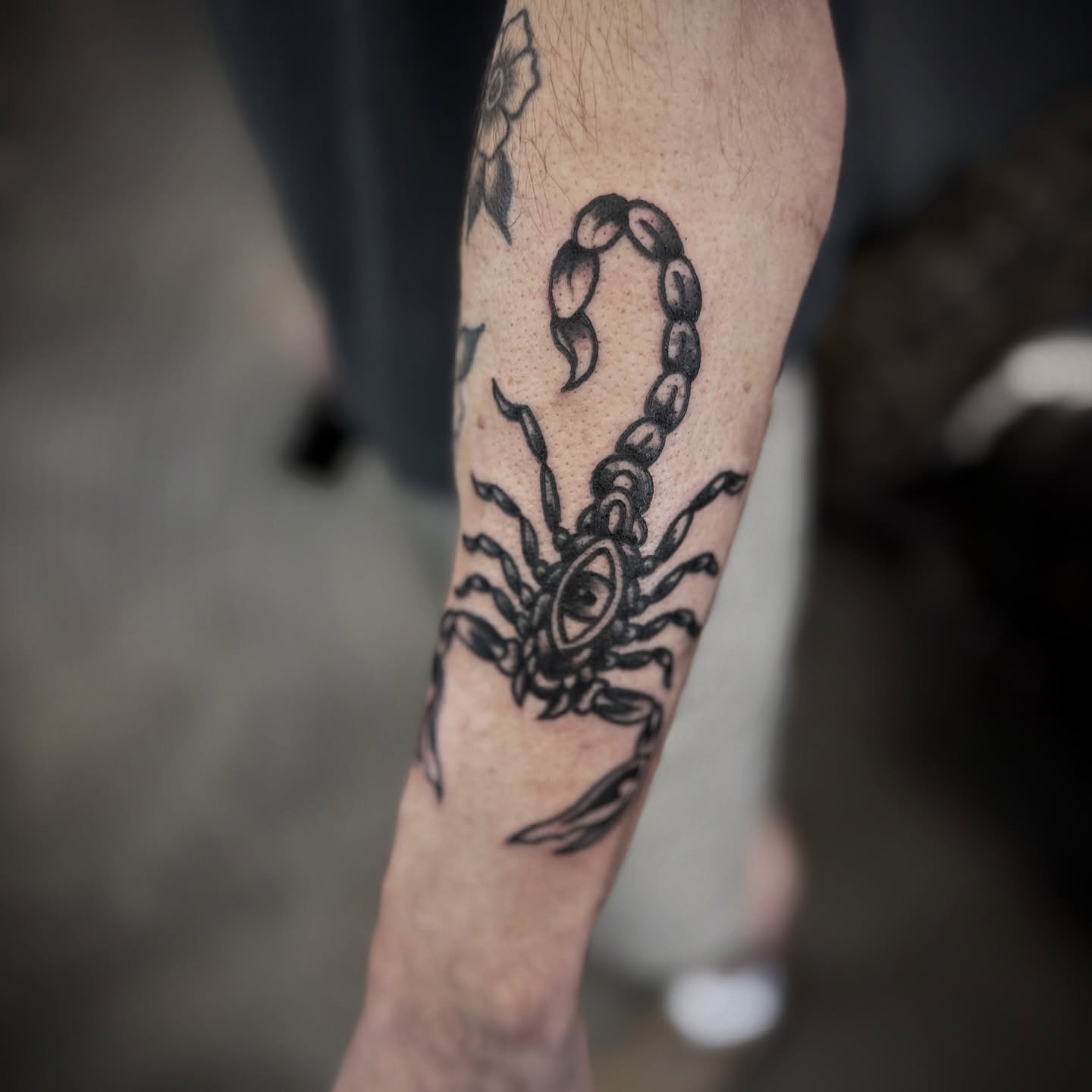 Tattoo by @freehandinbrandon — blackwork, black_and_grey