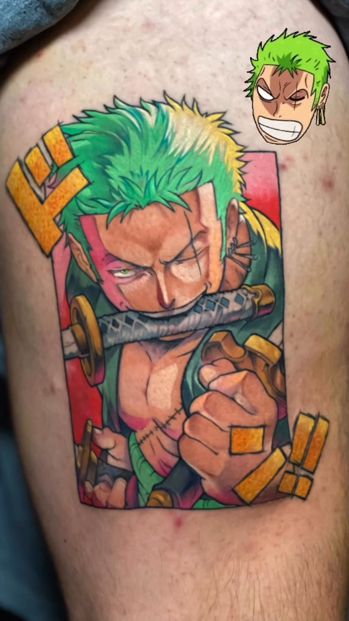 Tattoo by @picassodulartattoo — anime