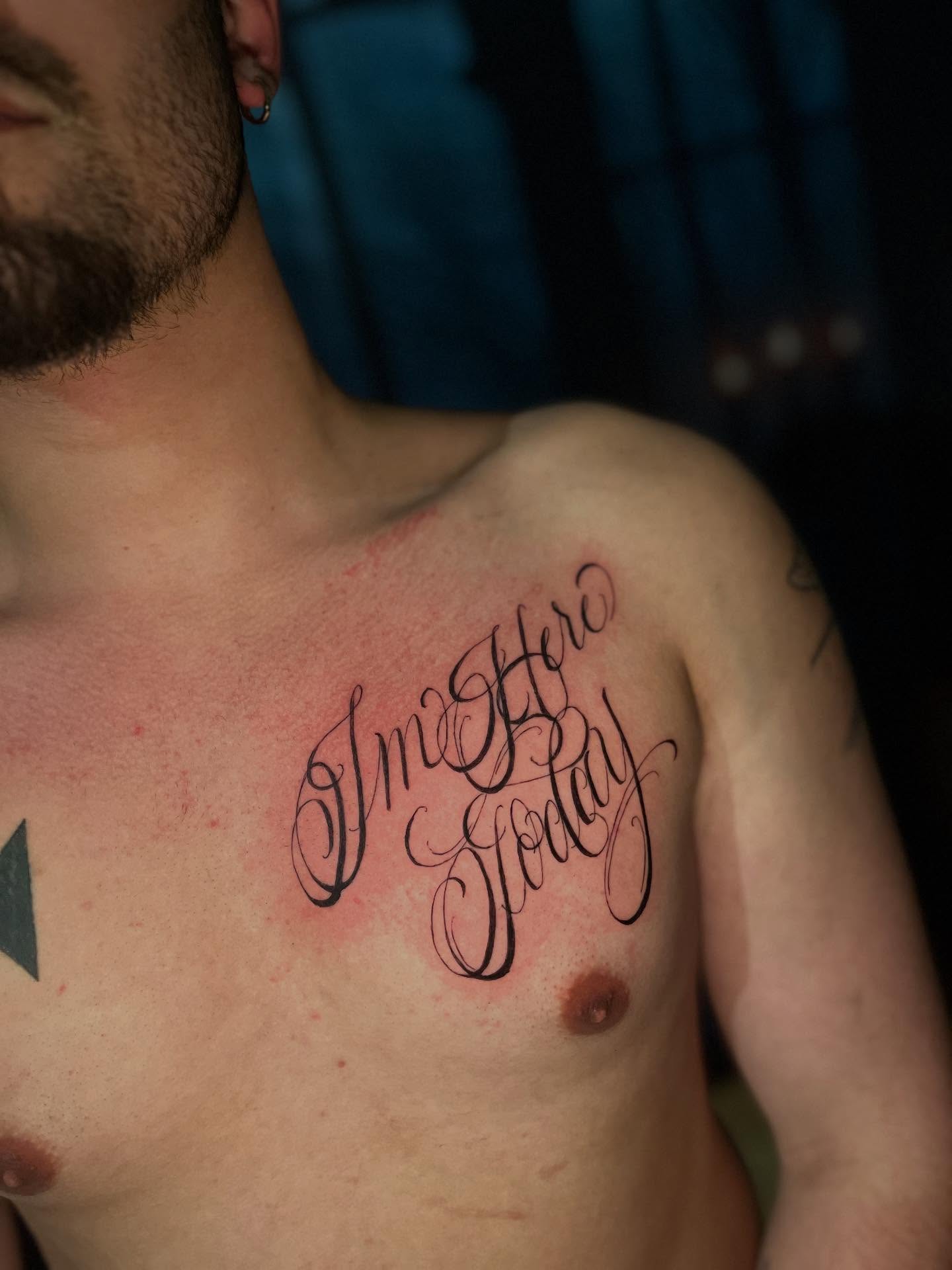 Tattoo by @pyero_ink — lettering_script