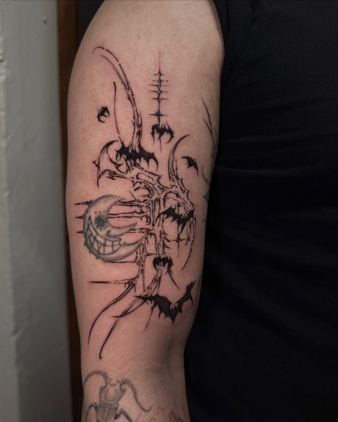 Tattoo by @geetat7 — blackwork, illustrative