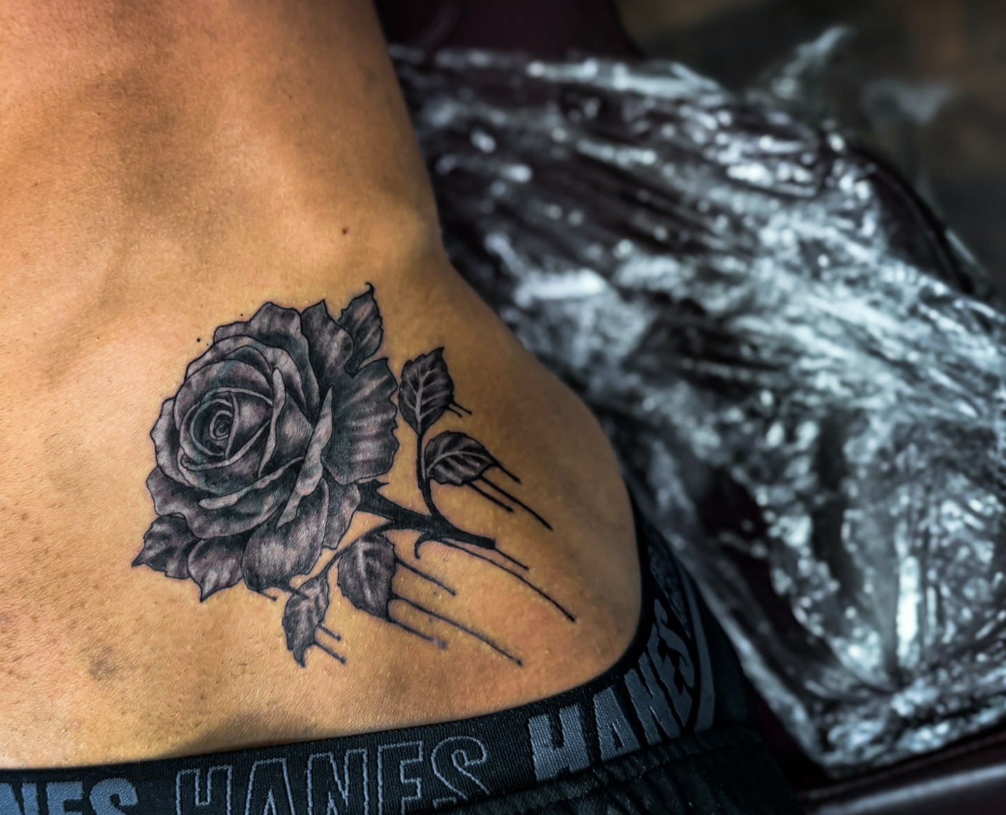Tattoo by @saigeartwork — black_and_grey