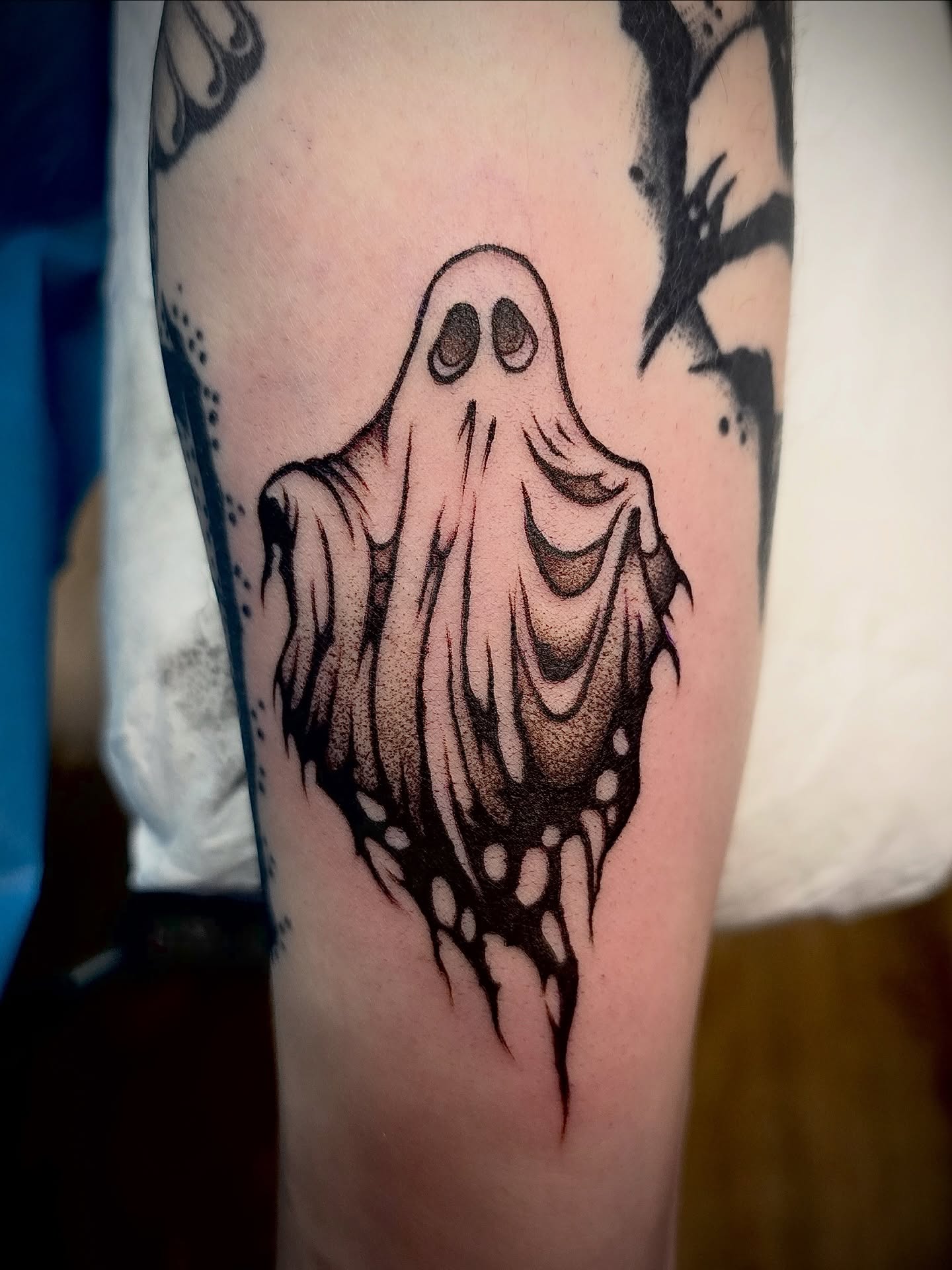 Tattoo by @deathcandy_art — dotwork