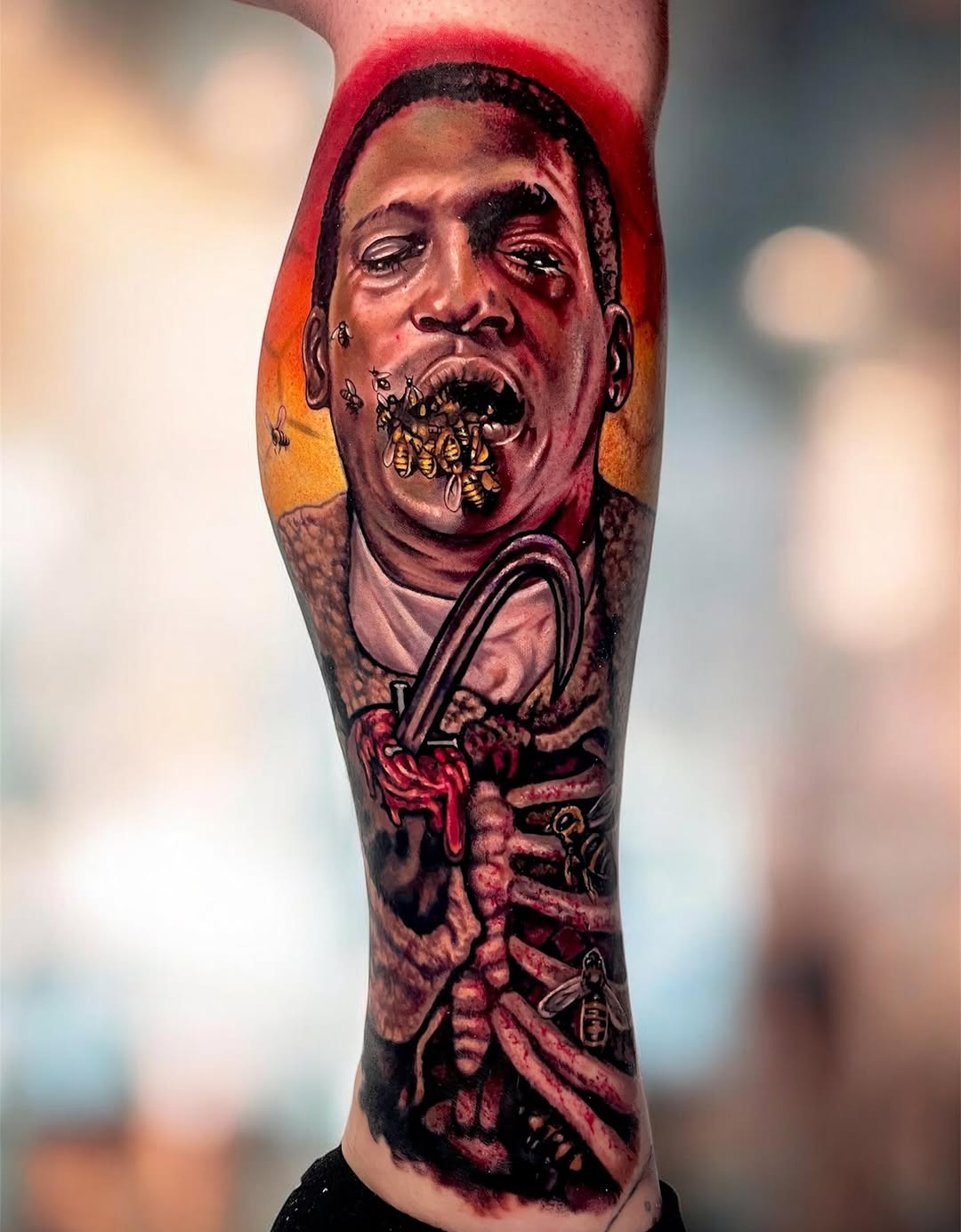 Tattoo by @crimzonmoon_ — realism, dark_realism