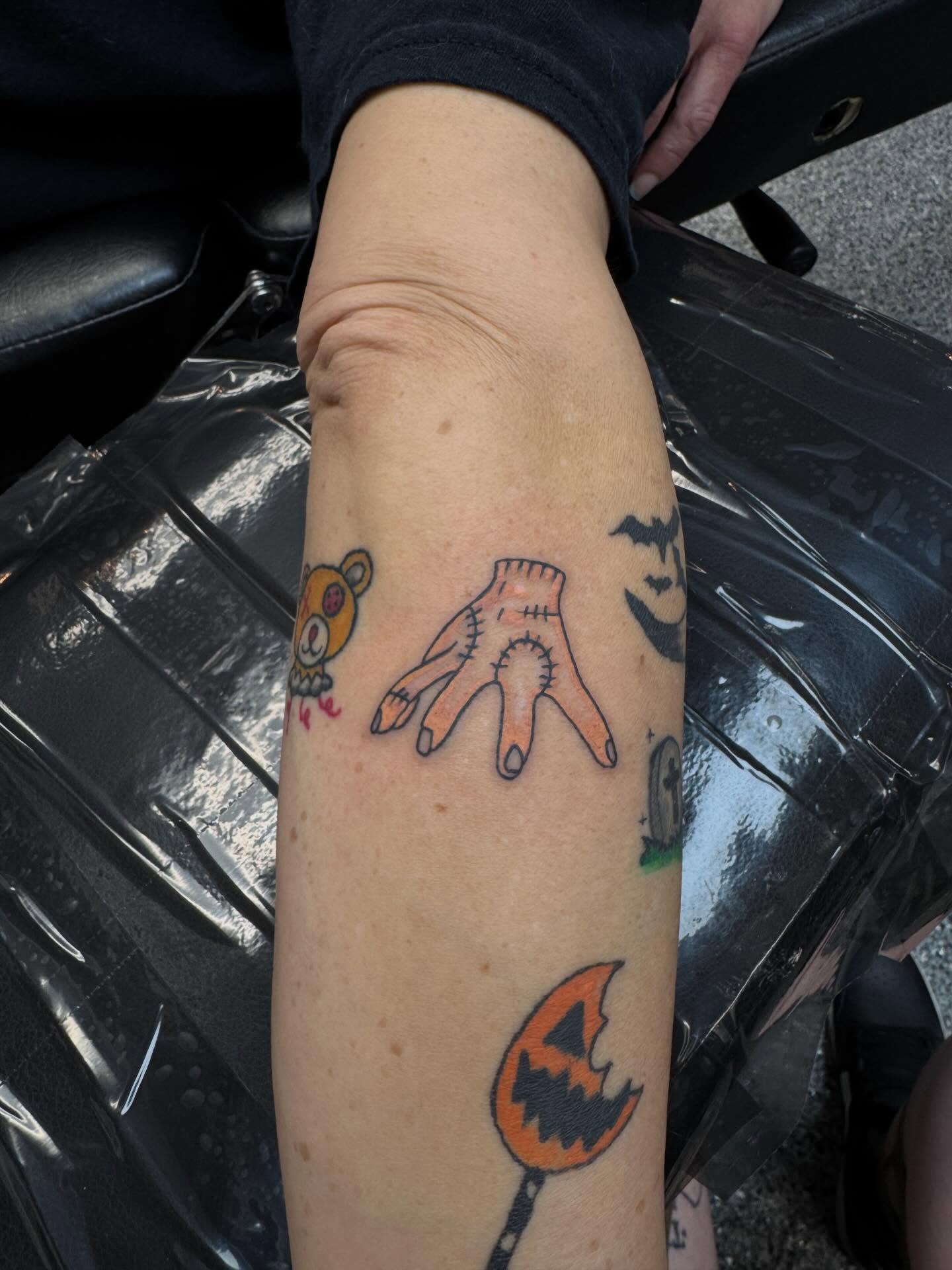 Tattoo by @pushingpigment1117 — dotwork