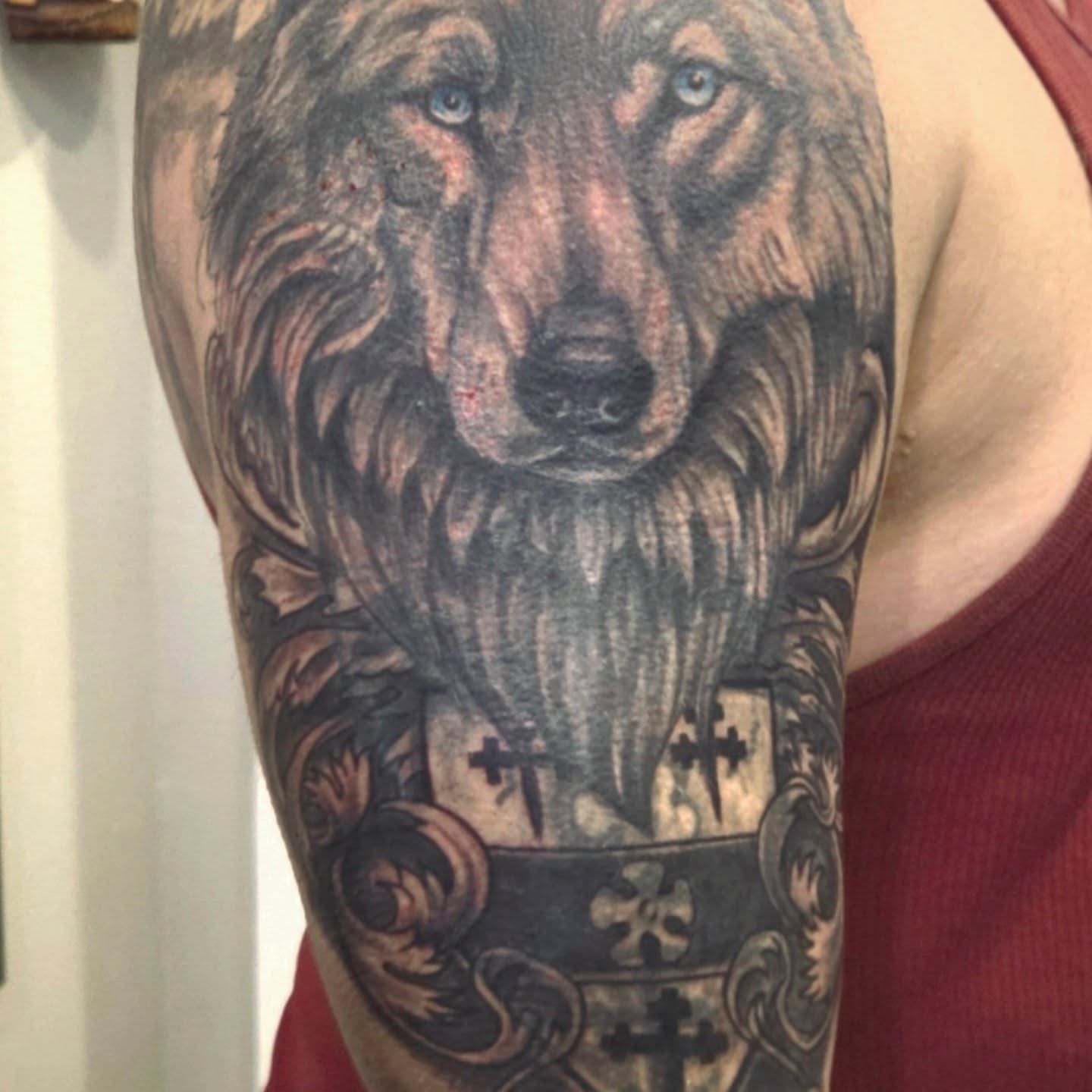 Tattoo by @barryhuffman77 β realism, black_and_grey