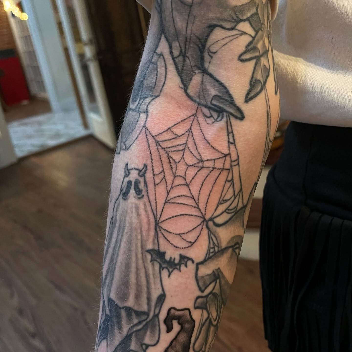 Tattoo by @roepoke — geometric, black_and_grey
