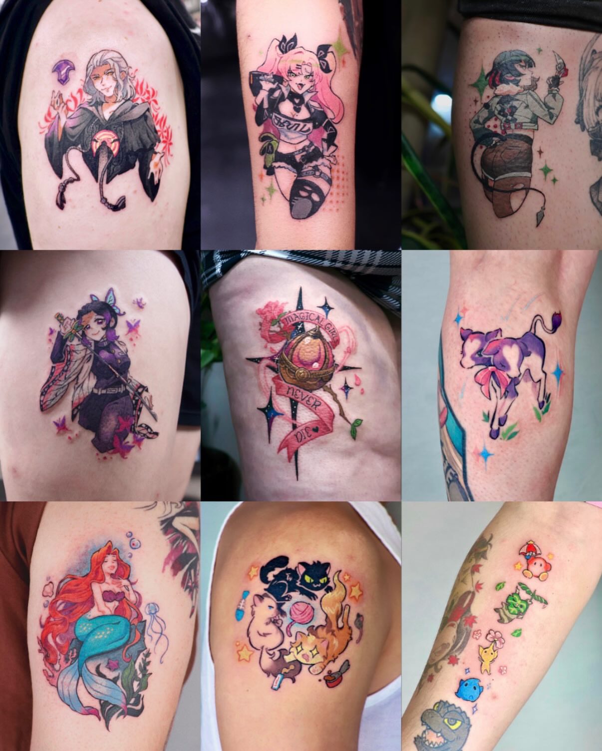 Tattoo by @snowypear_tat — anime