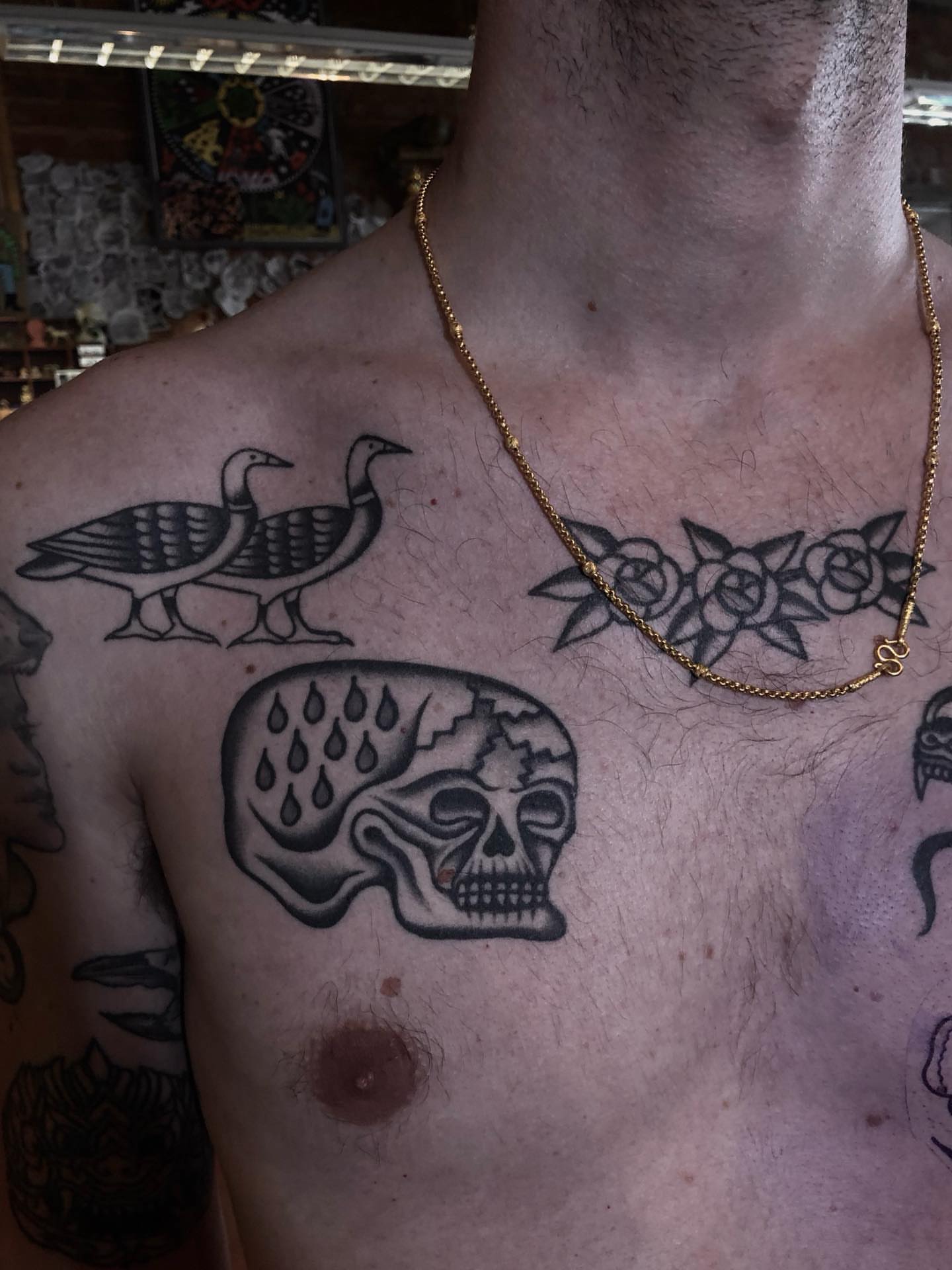 Tattoo by @ezzybones — american_traditional, black_and_grey