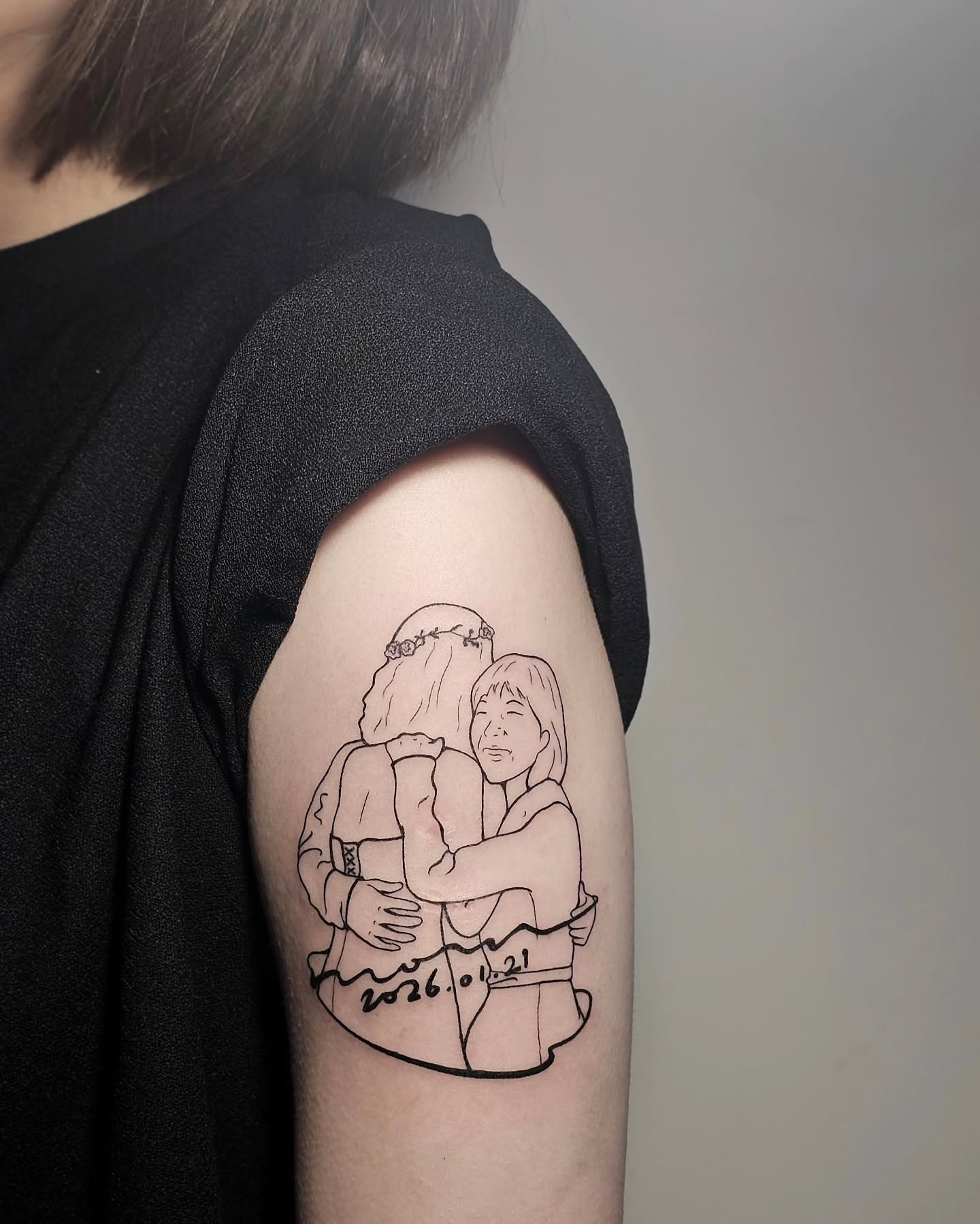 Tattoo by @draw.a_castle — black_and_grey