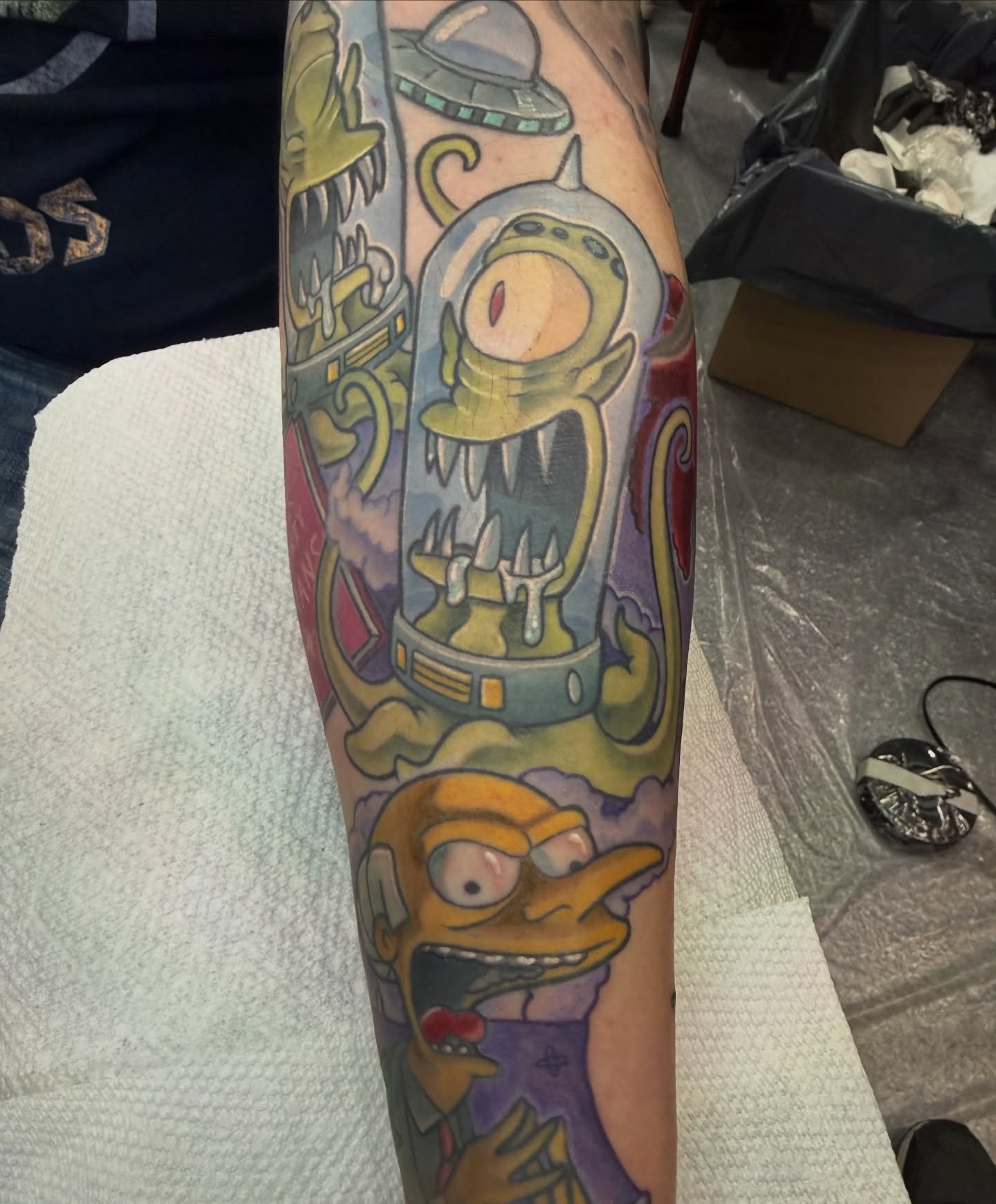 Tattoo by @taylormillstattoos — new_school, illustrative