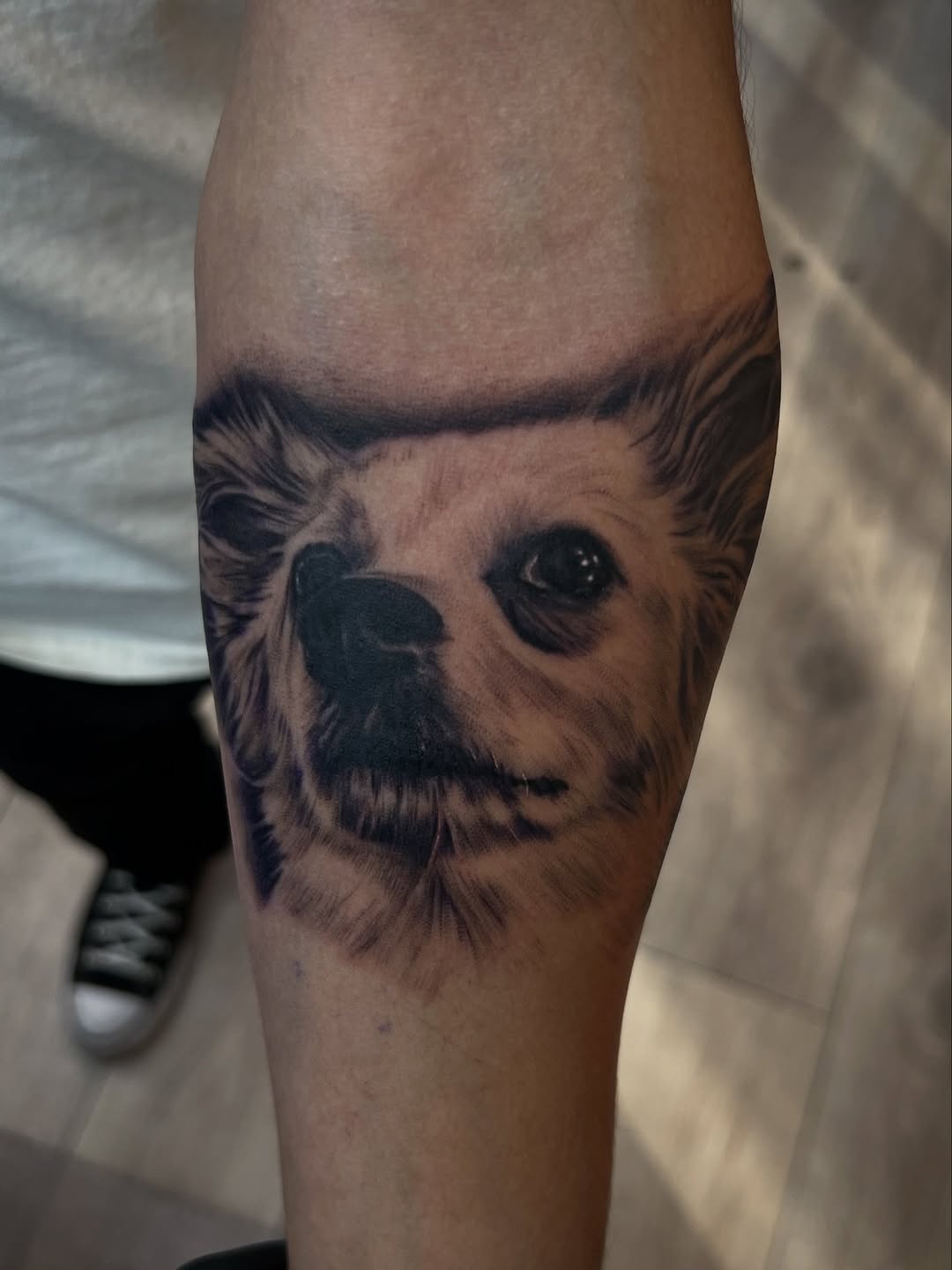 Tattoo by @nickbridwelltattoo — realism, black_and_grey