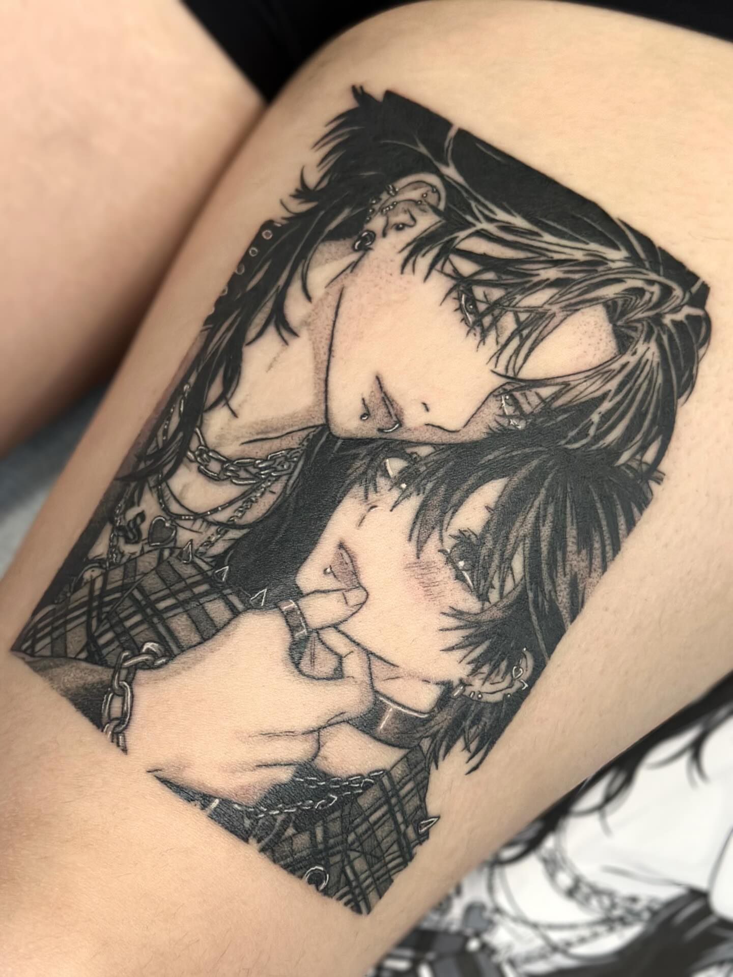 Tattoo by @kkimnida — anime, realism