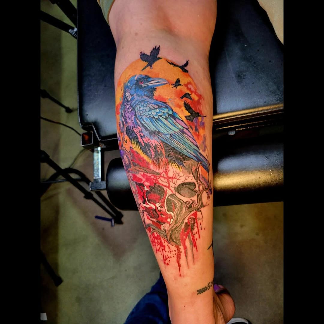 Tattoo by @tattoosbynaez — dark_realism, trash_polka