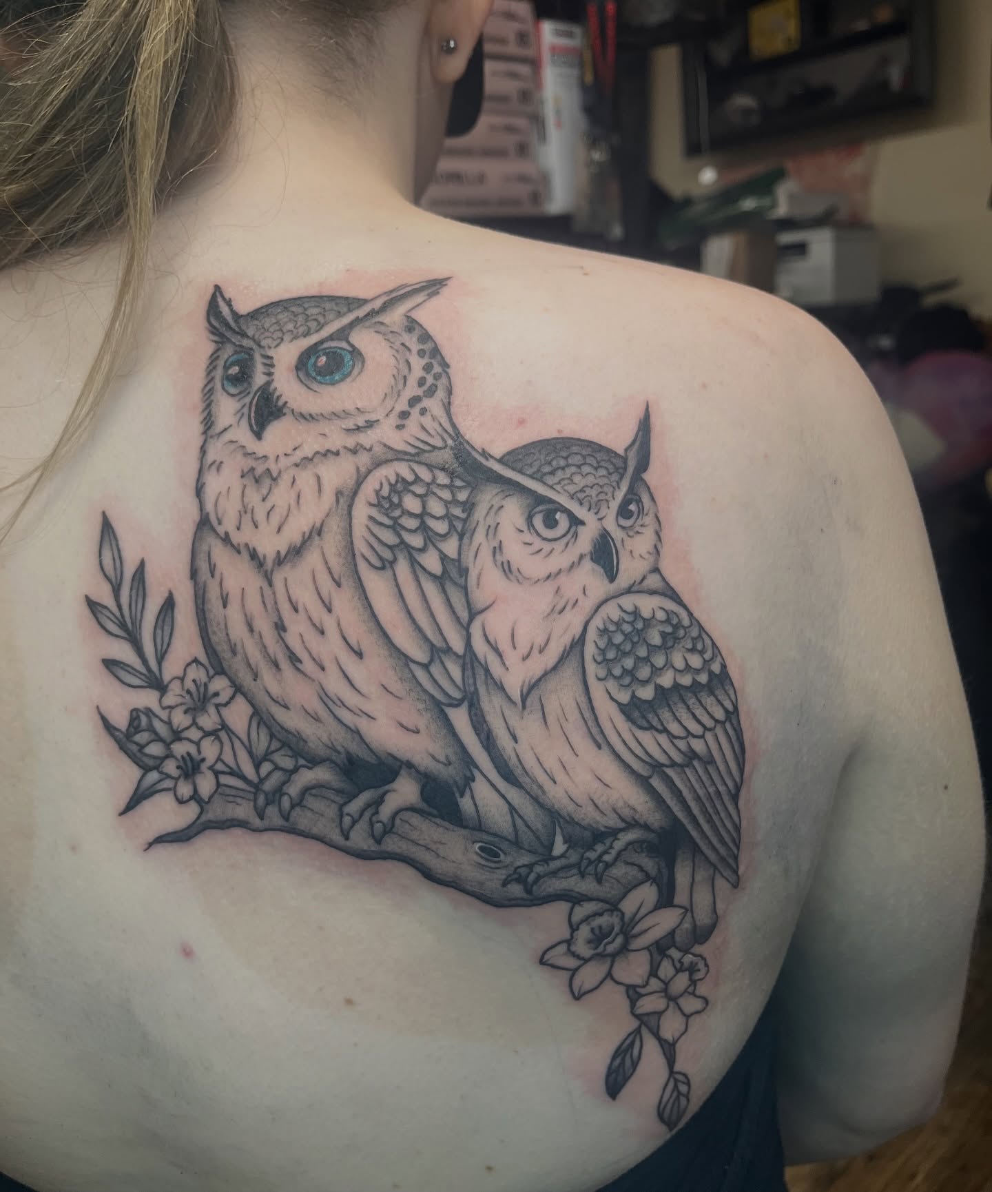 Tattoo by @anya.artistry.tattoos — black_and_grey