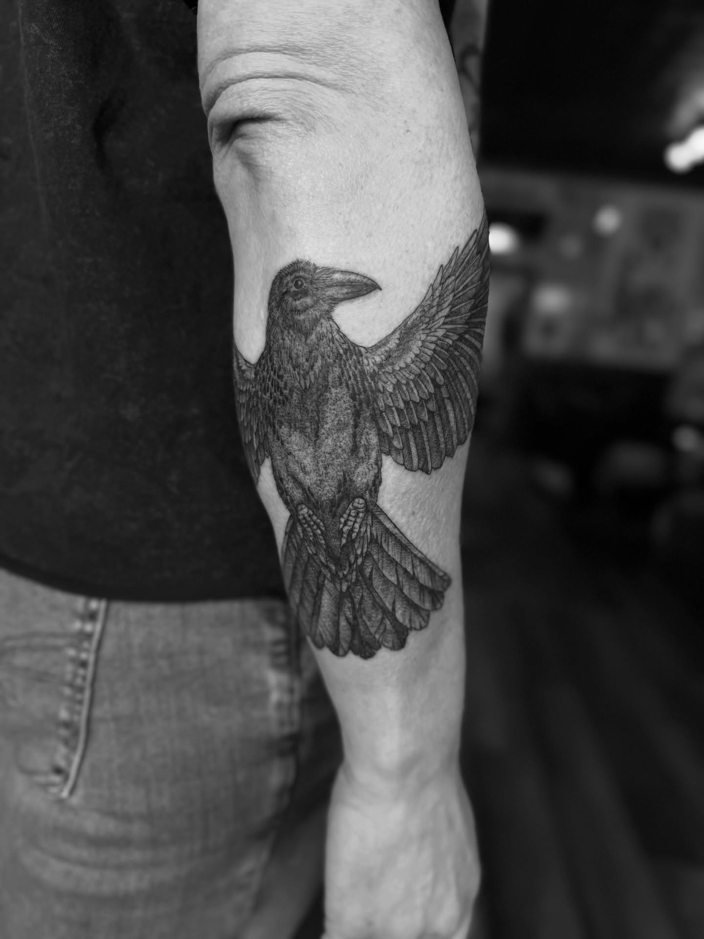 Tattoo by @alexbrooke — black_and_grey