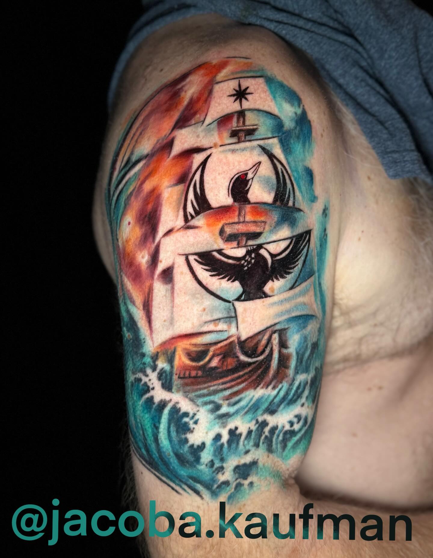 Tattoo by @jacoba.kaufman — new_school, watercolor