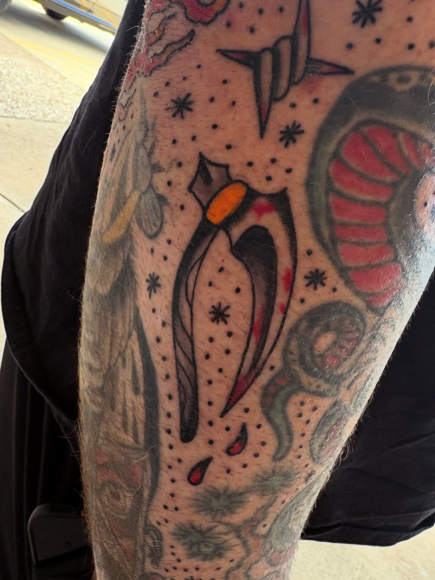 Tattoo by @mattbrookstattoo — dotwork