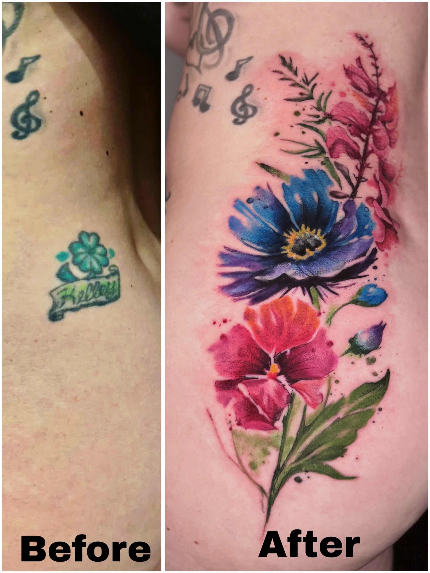 Tattoo by @hunminji — watercolor