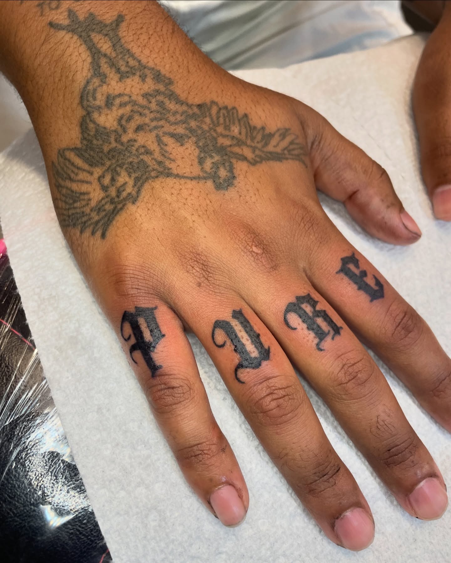 Tattoo by @firststepentropy — black_and_grey