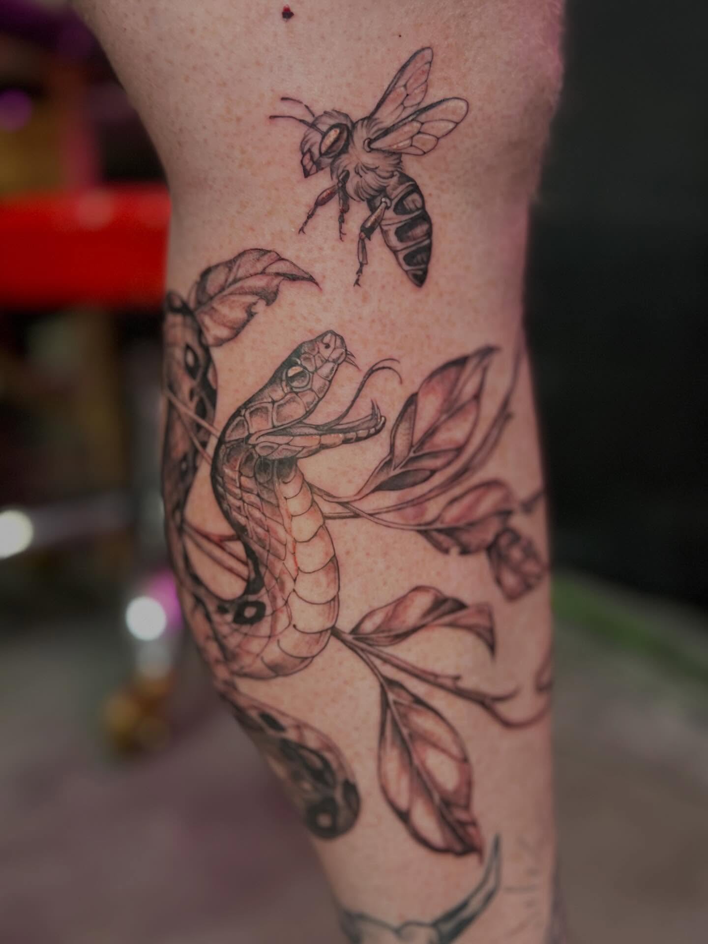 Tattoo by @zoeloutattoo — black_and_grey, realism