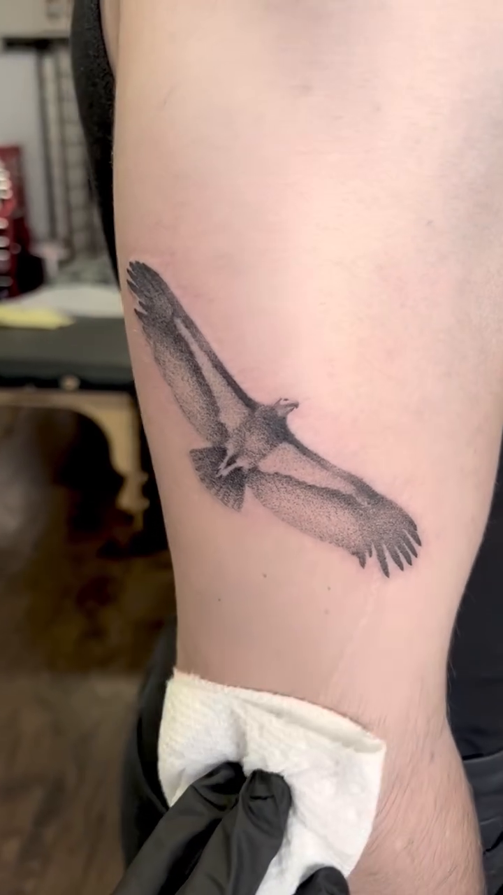 Tattoo by @woodrowtattoo — realism, black_and_grey