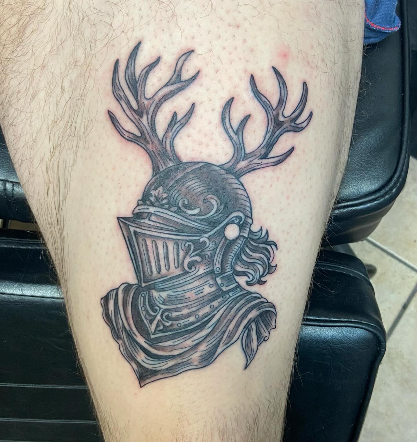 Tattoo by @tattooerin — black_and_grey, realism