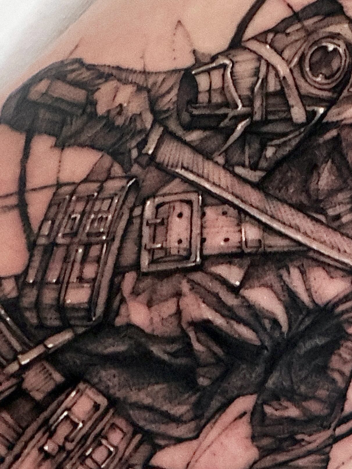 Bat American traditional tattoo on the forearm by Tadi