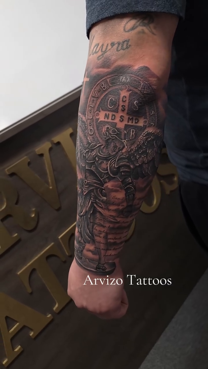 Tattoo by @arvizo_tattoos — black_and_grey, realism