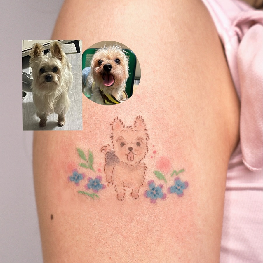 Tattoo by @odenepoke — watercolor