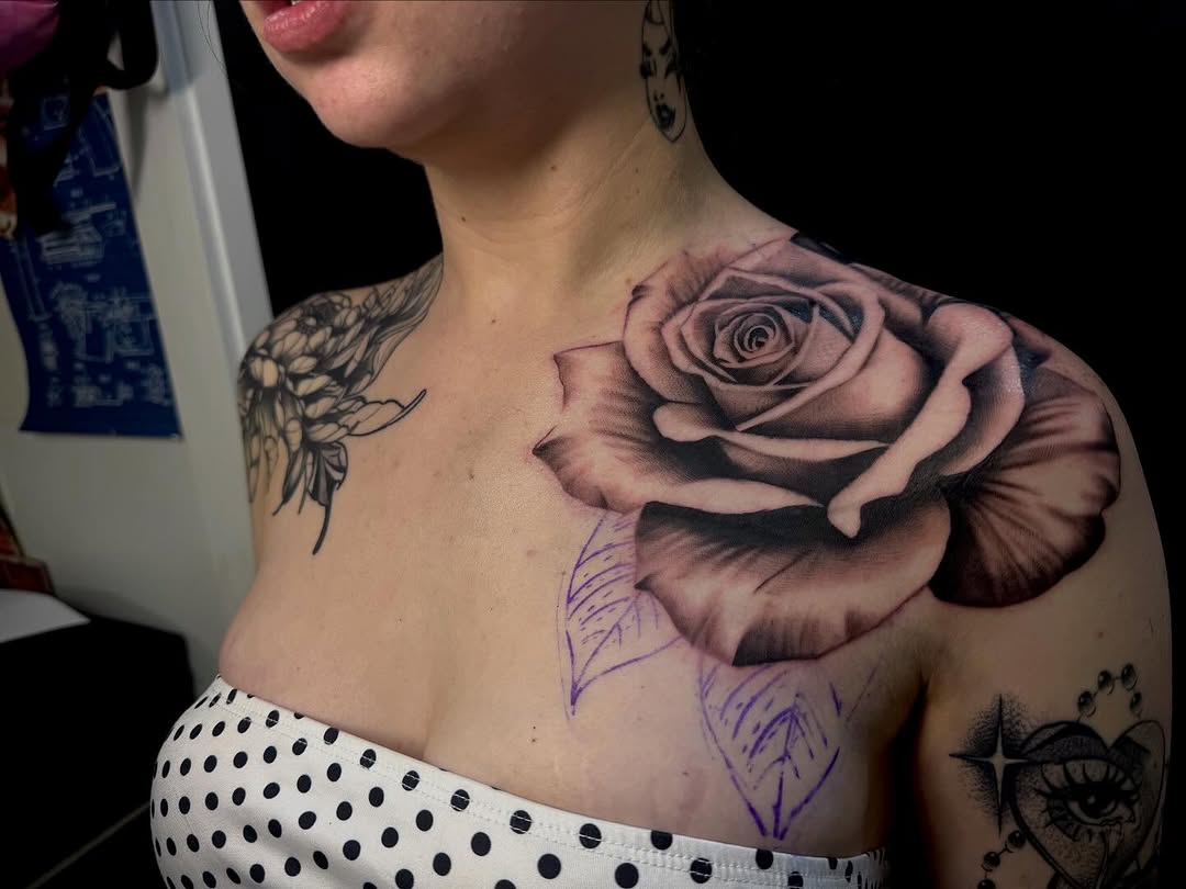 Tattoo by @lizzyinkslinga — realism, black_and_grey