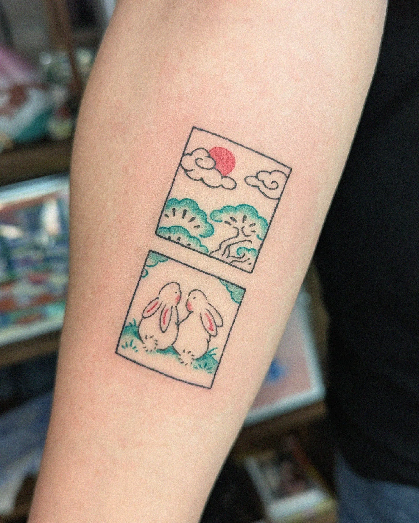 Tattoo by @chop_stick_n_poke — dotwork
