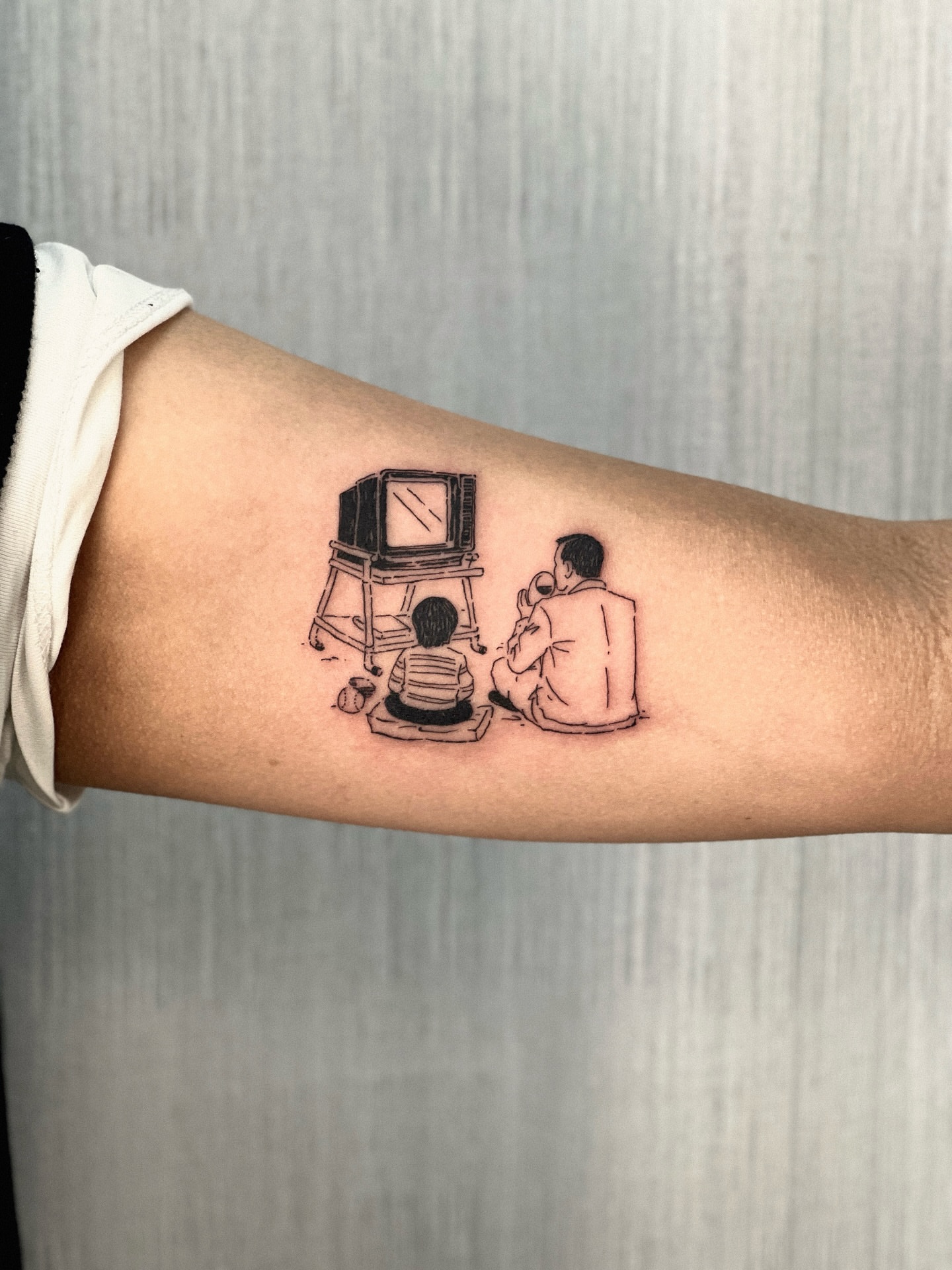 Tattoo by @555museum — black_and_grey