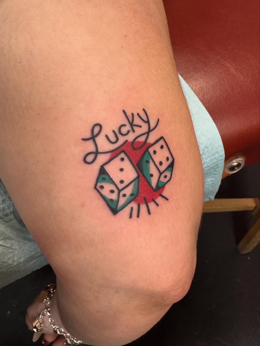 Tattoo by @davidbydave — lettering_script, american_traditional