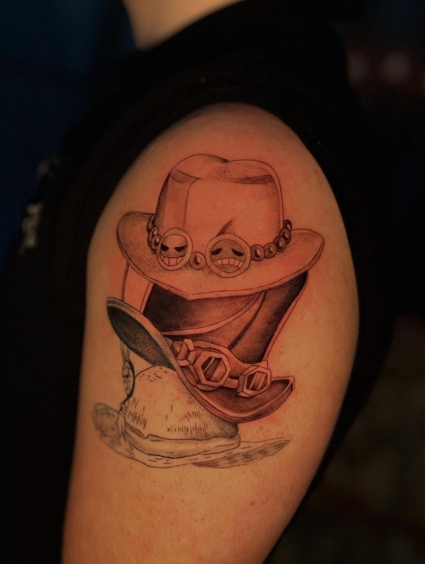 Tattoo by @pyero_ink — black_and_grey