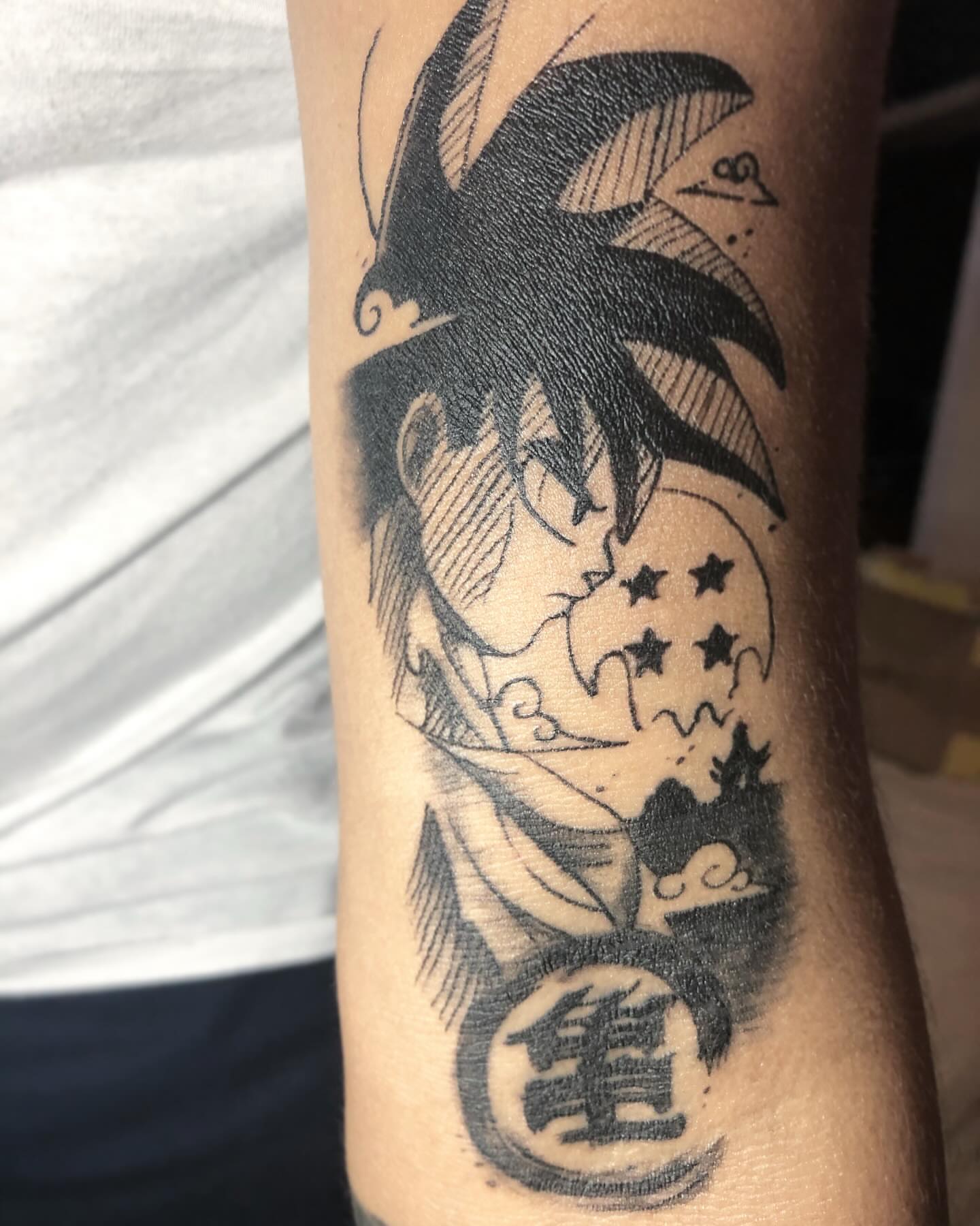 Tattoo by @carlosmoralesink — anime