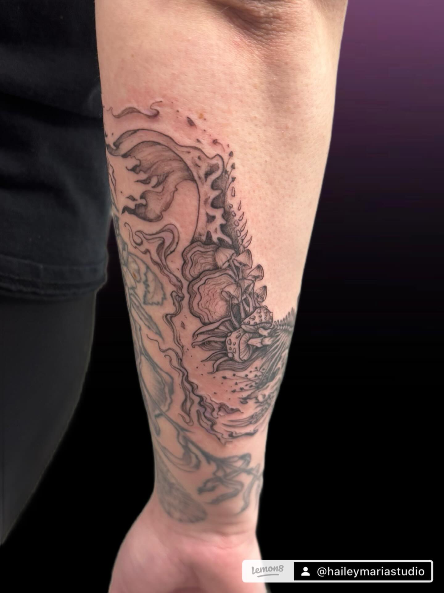 Tattoo by @haileymariastudio — black_and_grey, realism