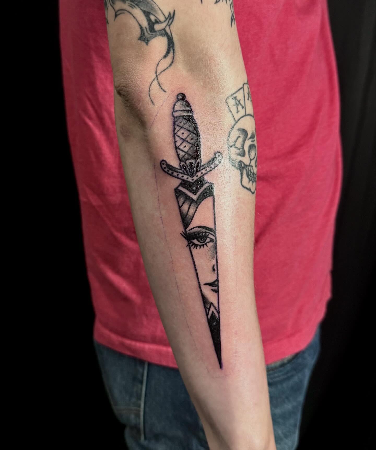 Tattoo by @inkdbybrit — black_and_grey, realism