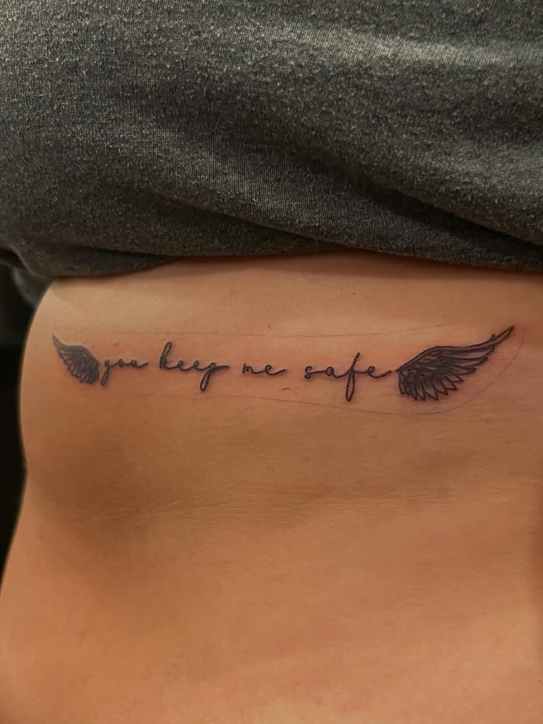 Tattoo by @larry._.tattoos — lettering_script, fine_line