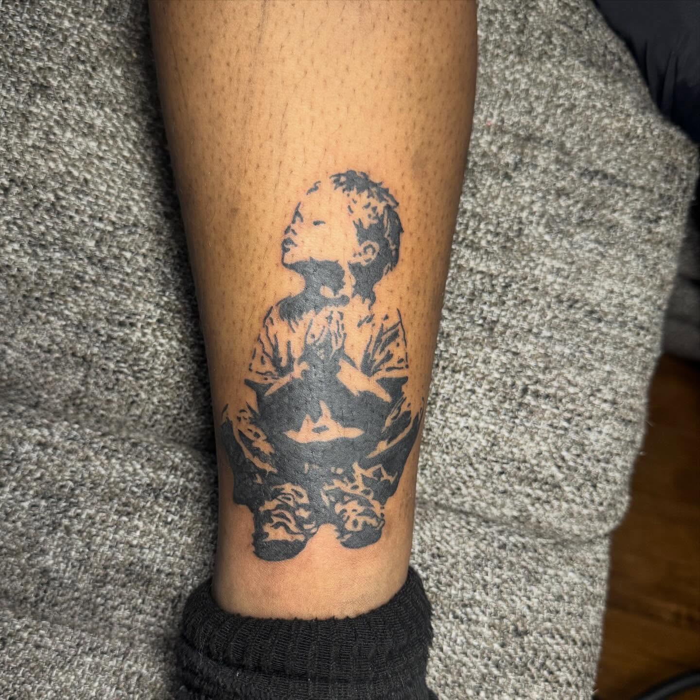 Tattoo by @tattedbytam — black_and_grey
