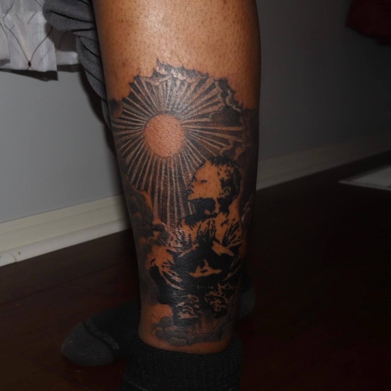 Tattoo by @tattedbytam — black_and_grey