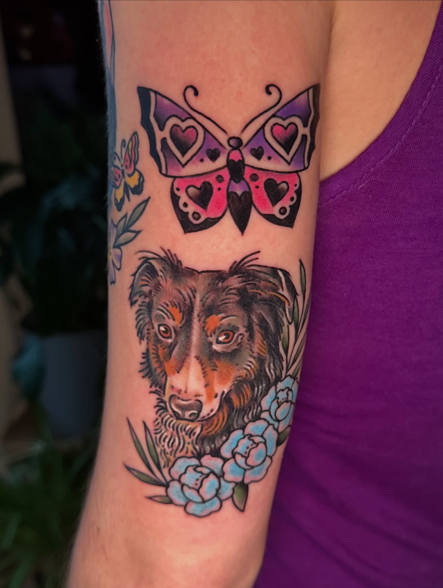 Tattoo by @terminatrixx — realism, dotwork